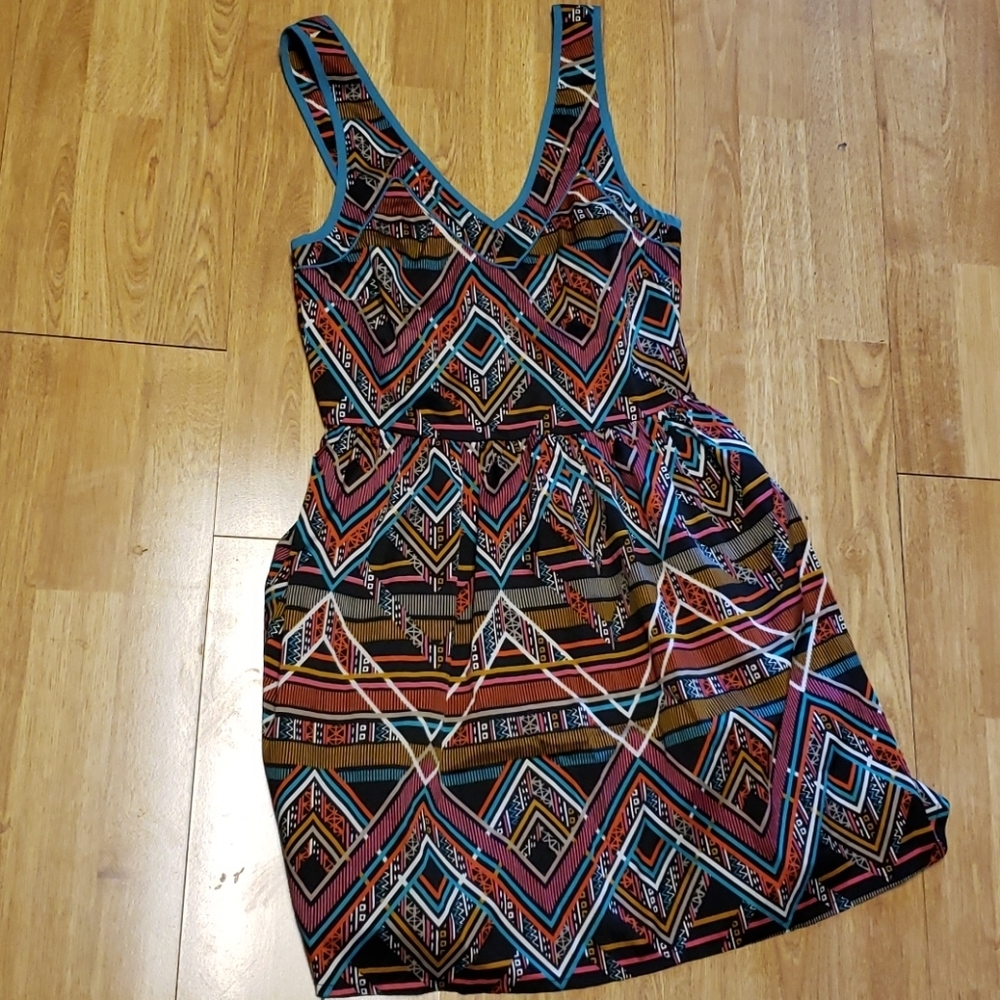 Band of Gypsies native inspired print sundress S